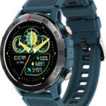 Beatxp Duke 1.43” Rugged Super Amoled Display Bt Calling, 100+ Sports Modes & Ip67 Smartwatch(Persian Blue Strap, Free Size)