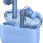 Oraimo Freepods Lite Earbuds With 40Hr Playtime,Custom Eq Modes App,Enc Mic,Ipx4,Bt 5.3 Bluetooth Headset(Ice Lake Blue, True Wireless)