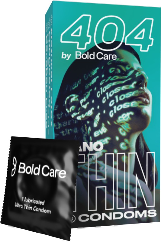 Bold Care 404 Super Nano Thin Condoms For Men Intense Fit With A Natural Feel Condom(10 Sheets)