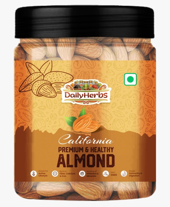 Dailyherbs Premium Natural Californian Badam/ Almonds(500 G)