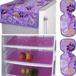 Kuber Industries Refrigerator  Cover(Width: 102 Cm, Purple)