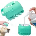 Glimpcy Dog Bath Brush Body Scrubber For Bathing Soft Silicone Brushes Groomers For Pet Plain/ Bristle Brushes For  Dog & Cat, Cow, Horse, Dog, Cat, Rabbit, Monkey, Donkey, Turtle