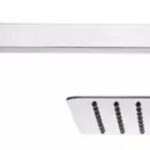 Neelkund 4X4 Premium Quality Stainless Steel Shower Head With 12Inch Square Arm Shower Head