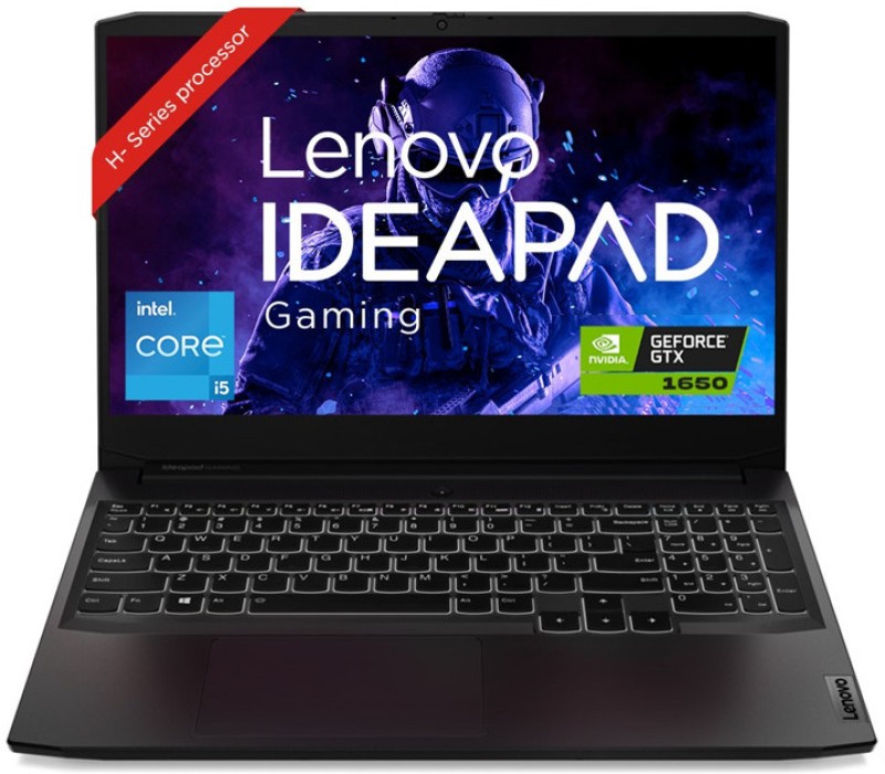 Lenovo Ideapad Gaming 3 Intel Core I5 11Th Gen 11300H – (8 Gb/512 Gb Ssd/Windows 11 Home/4 Gb Graphics/Nvidia Geforce Gtx 1650/120 Hz) 15Ihu6 Gaming Laptop(15.6 Inch, Shadow Black, 2.25 Kg)