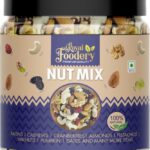 Royal Foodery Organic Premium Fruit Nut & Fiber Super Mix 12+ Varieties Healthy Almonds, Cashews, Raisins, Cranberries, Apricots, Fox Nut, Wet Dates, Walnuts, Strawberries, Figs(1 Kg)