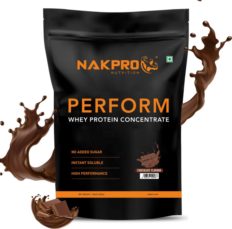 Nakpro Perform Supplement Powder Whey Protein(1 Kg, Chocolate)