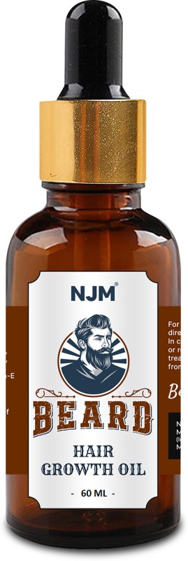 Njm Beard Growth Oil,Thyme & Almond Oil For Strong & Smooth Beard Hair Oil(60 Ml) Hair Oil(60 Ml)