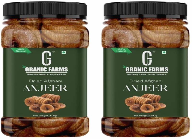 Granic Farms Anjeer Dry Fruits | Dried Figs | Soft Figs | Figs(2 X 0.5 Kg)