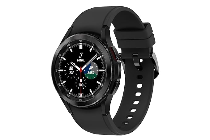 Samsung Galaxy Watch4 Classic Bluetooth (4.6cm, Black, Compatible with Android only)