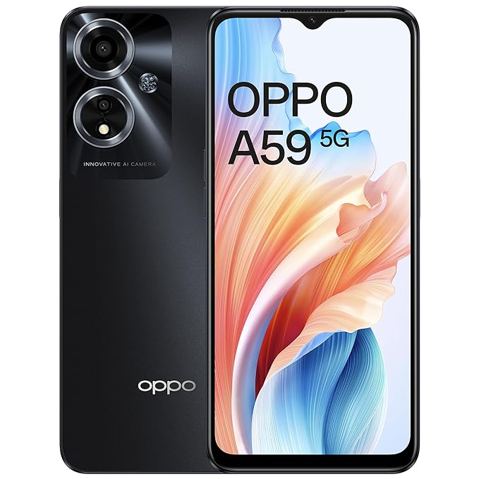 OPPO A59 5G (Starry Black, 4GB RAM, 128GB Storage