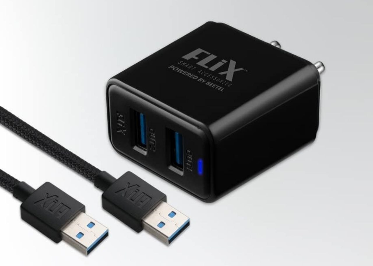 FLiX Usb Charger,Flix (Beetel) Bolt 2.4 Dual Poart