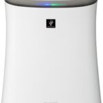 Sharp Air Purifier For Homes & Offices | Dual Purification – Active (Plasmacluster Technology) & Passive Filters (True Hepa H14 (In En1822 Type) +Carbon+Pre-Filter) | Captures 99.97% Of Impurities | Model:Fp-F40E-W | White Portable Room Air Purifier(White)