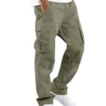 Lymio Men Cargo || Men Cargo Pants || Men Cargo Pants Cotton || Cargos For Men (Cargo-01-04) (S, Olive Green)