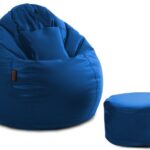 Seventh Heaven 4Xl Tear Drop Bean Bag Cover  (Without Beans)(Blue)