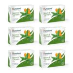 Himalaya Herbals Neem And Turmeric Soap, 125G (Pack Of 6)