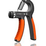 Bodyband Hand Grip Workout Strengthener, Adjustable Hand Gripper For Men & Women For Gym Workout Hand Exercise Equipment To Use In Home For Forearm Exercise, Finger Power Gripper 40 Kg Black-Orange