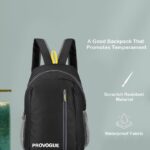 Provogue Daypack Small Bags For Daily Use Library Office Outdoor Hiking 25 L Backpack(Black)