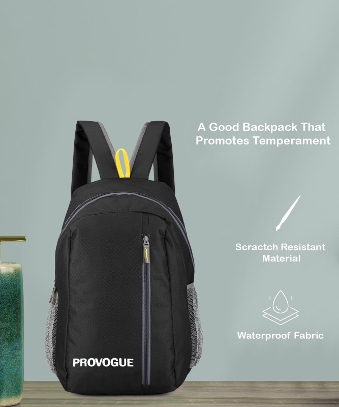 Provogue Daypack Small Bags For Daily Use Library Office Outdoor Hiking 25 L Backpack(Black)