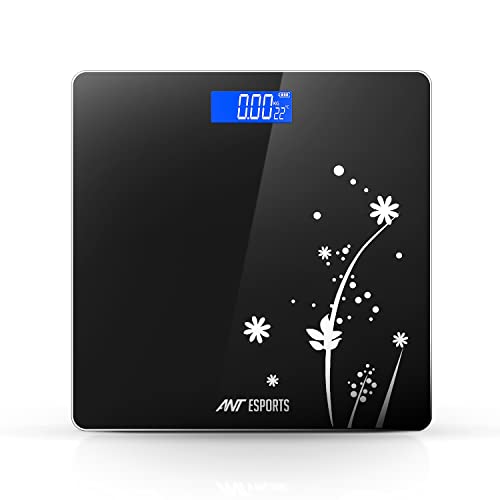 Ant Esports Flora Bud Digital Weighing Scale, Highly Accurate Digital Bathroom Body Scale, Precisely Measures Weight Up To 180Kg