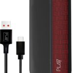 Play 10000 Mah 22.5 W Power Bank(Black-Red, Lithium Polymer, Fast Charging, Power Delivery 3.0, Quick Charge 3.0 For Laptop, Mobile)