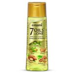 Emami 7 Oils In One | Non Sticky & Non Greasy Hair Oil | 20 Times Stronger Hair | Nourishes Scalp | Free Of Sulphates, Parabens And Chemicals | With Goodness Of Almond Oil, Coconut Oil, Argan Oil And Amla Oil, 500Ml