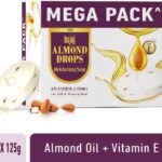 Bajaj Almond Drops Moisturising Soap Pack Of 8 With Almond Oil & Vitamin E(8 X 125 G)