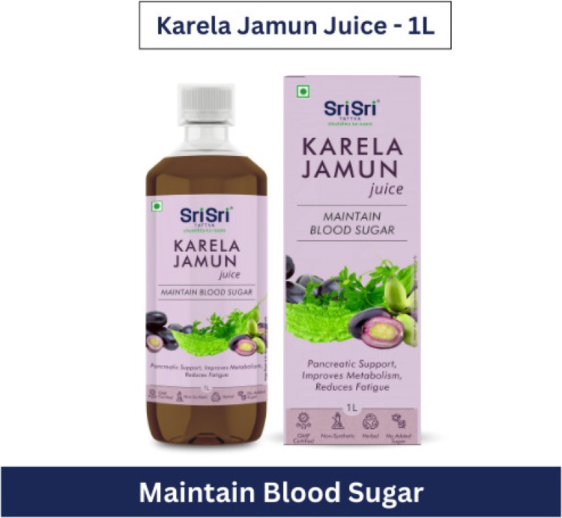 Sri Sri Tattva Karela Jamun Juice – Maintain Blood Sugar | Improves Metabolism | 1L