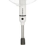 Amazon Basics High-Speed Oscillating Pedestal Fan I 3 Adjustable Fan Speeds | Rust Resistant Body, Adjustable Length | Rpm 2200 | 400Mm Sweep Length (White)