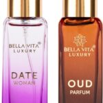 Bellavita Date Perfume & Oud Perfume Combo| Citrus, Sweet & Woody Notes |Long Lasting|(2 Items In The Set)