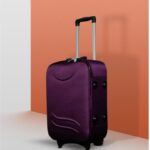Rkcollection 24″Purple Trolley Bag Soft Sided Luggage/Suitcase/Trolley Bag Cabin & Check-In Set 3 Wheels – 24 Inch