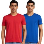 Amazon Brand – Symbol Men’S Solid Regular T-Shirt (Pack Of 2) (Ss20Symtee35-G_Multi-Clr3 L)