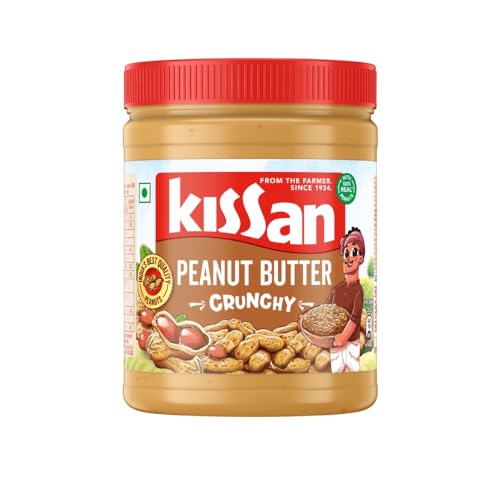 Kissan Crunchy Peanut Butter | High Protein | With Perfectly Roasted Peanuts | Naturally Gluten Free, 920 G