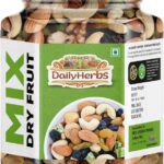 Dailyherbs Premium Mixed Dry Fruits Almonds, Cashews, Raisins, Kiwi, Apricots(500 G)