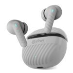 Ptron Newly Launched Bassbuds Bliss Quad Mic In-Ear Tws Earbuds With Trutalk Enc Calls, 40H Playtime, 50Ms Game/Music Modes, Bt5.3 Headphones, Type C Fast Charging & Ipx5 Water Resistant (Grey)