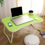 Deskflex Wood Portable Laptop Table(Finish Color – Green, Pre Assembled)