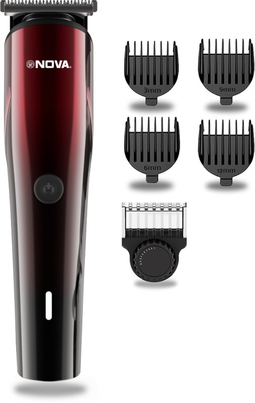 Nova Nht 1132 Trimmer 150 Min  Runtime 24 Length Settings(Black, Red)