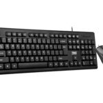 Tag Kbm100 Usb Wired Keyboard And Mouse Combo Set | Full Size Silent Durable Keyboard | 800 Dpi Optical Mouse With 3 Buttons | Suited For Home And Office Use | Plug And Play For Pc, Laptop, Mac, Linux