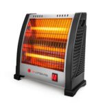 Longway Blaze 2 Rod 800 Watt Halogen Room Heater With Isi Approved (White & Gray)