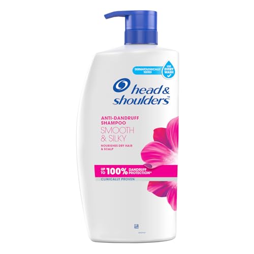 Head & Shoulders Smooth And Silky, Anti Dandruff Shampoo For Women & Men , 1 L