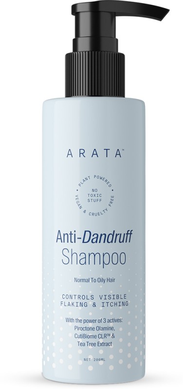 Arata Anti-Dandruff Shampoo|Controls Flakes|Visible Results|Normal-Oily Hair(200 Ml)