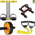 Pro365 Combo Of Double Tt, Pushup Bar, Toning Tube And Abdominal Wheel For Ab Exerciser Home Gym Kit