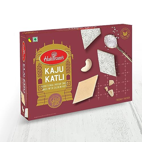 Haldiram’S Kaju Katli/Burfi 200G, Traditional Indian Sweet Made With Cashew Nuts, Gift Pack For Family, Friends On Special Occasions