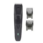 Vega Trimmer For Men With 90 Mins Runtime, Stainless Steel Blades & 40 Length Settings, 2 Comb Attachment, Cord And Cordless Use, Black, (Power Lite, Vhth-38)