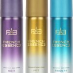 French Essence Combi Pack Of Jazz,Noir & Triumph 50 Ml Each Deodorant Spray  –  For Men(150 Ml, Pack Of 3)