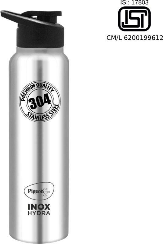 Pigeon Inox Hydra 900 Ml Bottle(Pack Of 1, Silver, Steel)