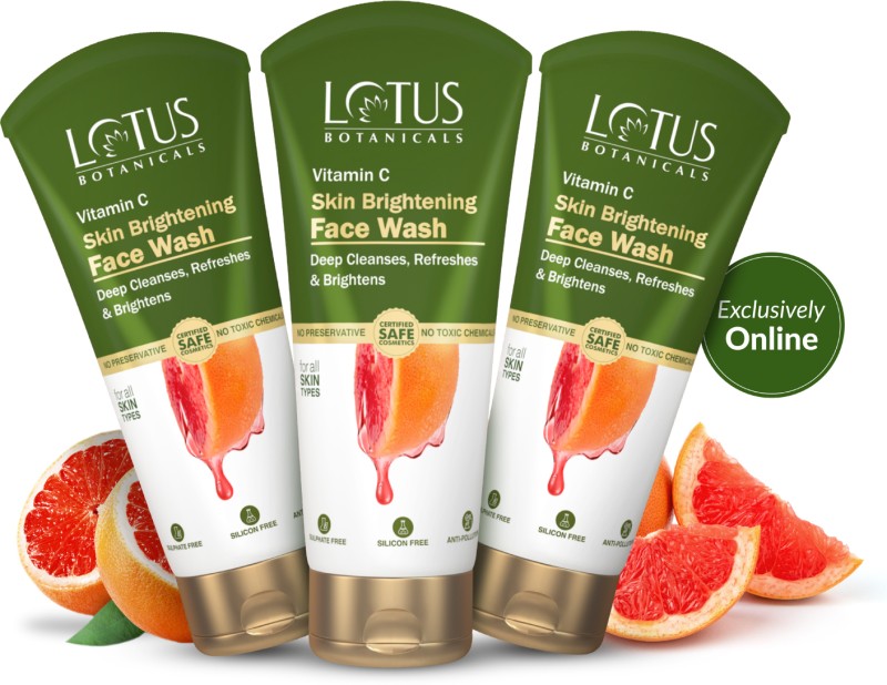 Lotus Botanicals Skin Brightening |Vitamin C|All Skin Types Face Wash(300 Ml)