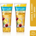 Everyuth Naturals Brightening Lemon & Cherry |Deep Cleansing, Oil Control & Tan Reduction Face Wash(300 G)