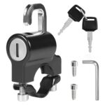 Vodiq Universal Motorcycle Helmet Lock For Bike Handle With 2 Key, Helmet Security Lock, Anti-Theft Fixed Multi-Function Electric Security Lock, Automotive Accessories For Bicycles, Scooter