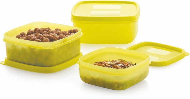 Master Cook Polypropylene Fridge Container  – 500 Ml, 330 Ml, 200 Ml(Pack Of 3, Yellow)