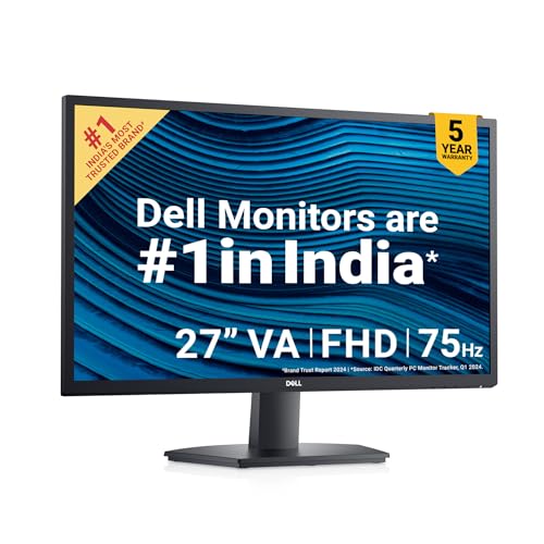 Dell-Se2722H 27″ (68.58 Cm) Fhd Monitor 1920 X 1080 At 75Hz, Va Panel, Brightness: 250 Cd/M², Contrast Ratio 3000:1, Hdmi & Vga, Tilt Adjustment, Amd Freesync, Flicker-Free, Low Blue Light Technology